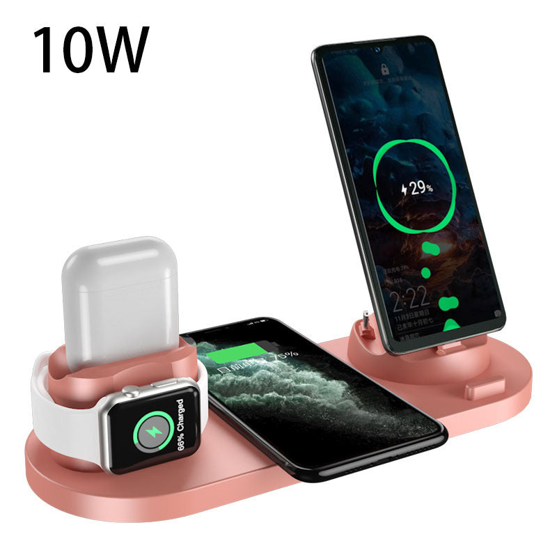 6 dans 1 Sans Fil Rapide De Charge Stand Chargeur