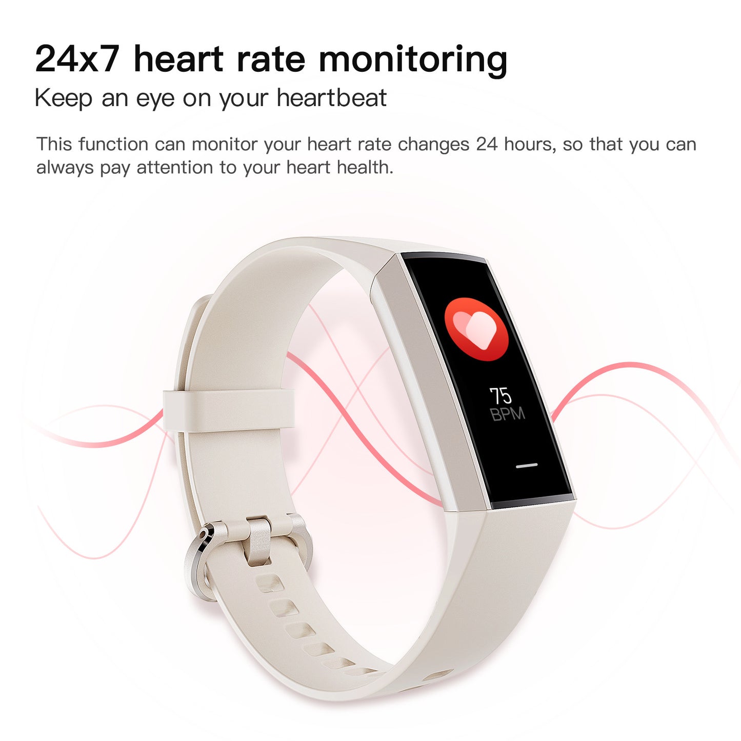 C80 Smart AMOLED écran puissance fréquence cardiaque bracelet de surveillance de l'oxygène sanguin