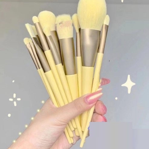 13 pièces Purpleflower houx feuille pinceaux de maquillage vert beauté à séchage rapide maquillage brosse ensemble