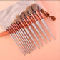 13 pièces Purpleflower houx feuille pinceaux de maquillage vert beauté à séchage rapide maquillage brosse ensemble