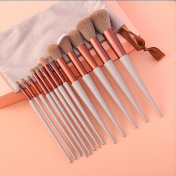 13 pièces Purpleflower houx feuille pinceaux de maquillage vert beauté à séchage rapide maquillage brosse ensemble