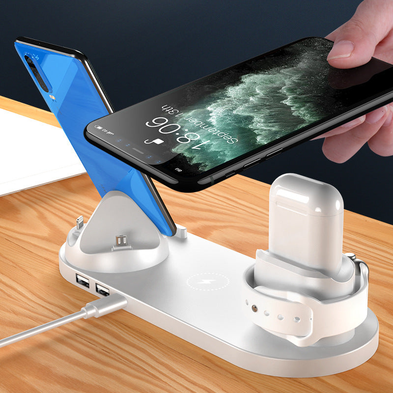 6 dans 1 Sans Fil Rapide De Charge Stand Chargeur