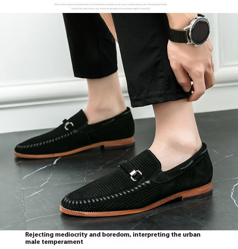 Poinçonnage respirant chaussures en cuir britannique