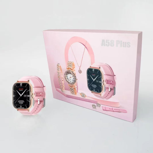 Montre intelligente Bluetooth Appel Fréquence cardiaque Oxygène Sang Femmes