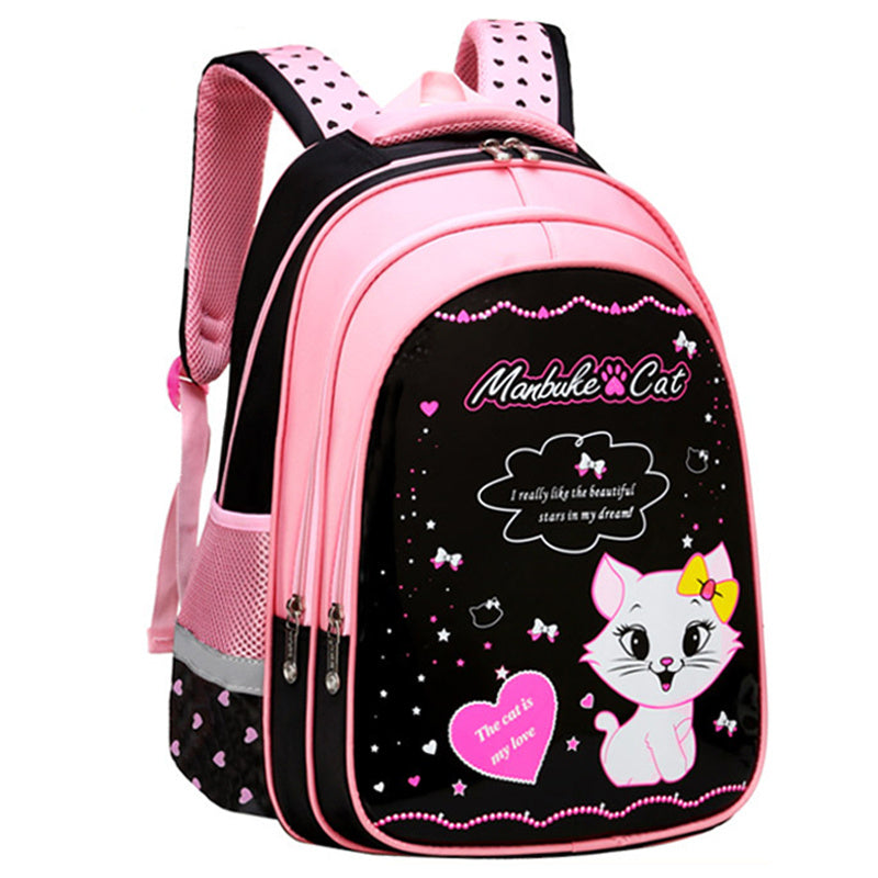 Enfants École Mignon Chat Impression Sac À Dos