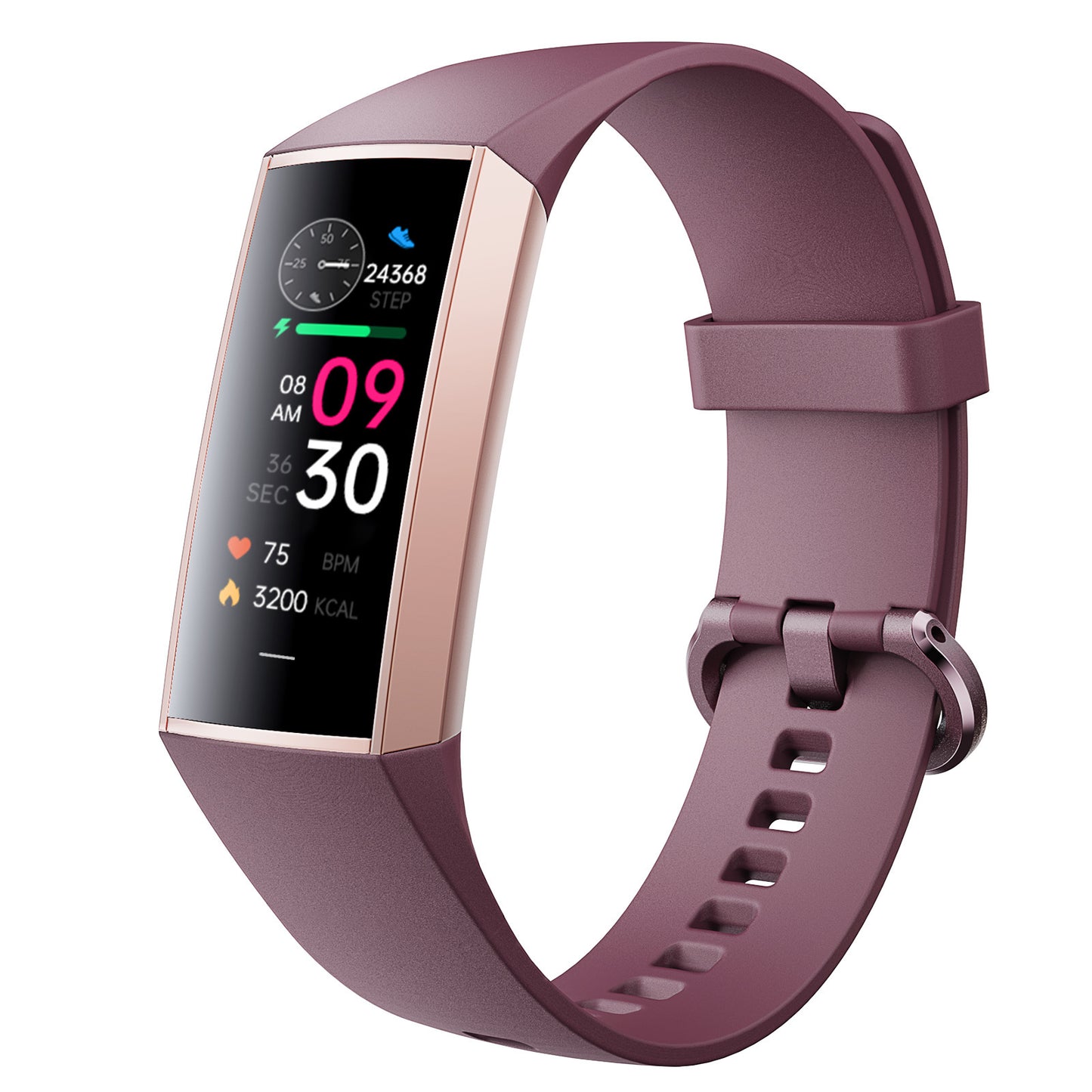 C80 Smart AMOLED écran puissance fréquence cardiaque bracelet de surveillance de l'oxygène sanguin