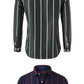 Striped Men's Fashion Long Sleeve Handsome Casual Shirt