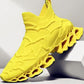 Men's Summer New Breathable Running Shoes Trendy Fashion Platform Fly Woven Mesh Casual