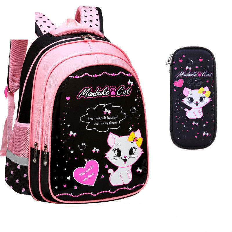 Enfants École Mignon Chat Impression Sac À Dos