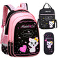 Enfants École Mignon Chat Impression Sac À Dos